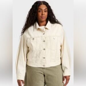 Women's White Denim Jacket